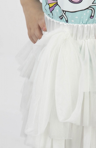 Jupe Bébé et Enfant Blanc 04