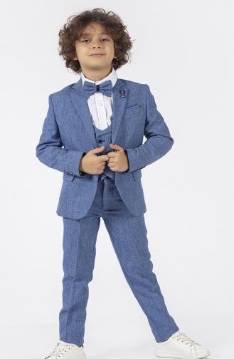 Blau Baby und Kinder Anzüge 2405406407-04