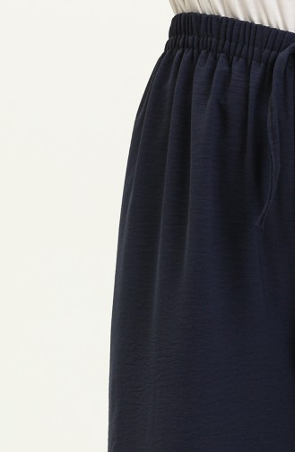 Aerobin Fabric wide Leg Pants 00014-03 Dark Blue 00014-03
