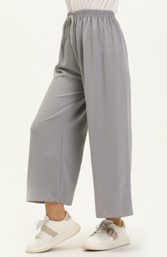Aerobin Fabric wide Leg Trousers 00014-05 Gray 00014-05