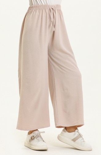 Aerobin Fabric Wide Leg Pants 00014-07 Cream 00014-07