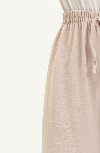 Weit geschnittene Hose aus Stoff von Aerobin 00014-07 Creme 00014-07
