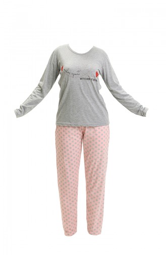 Grau Pyjama 3464