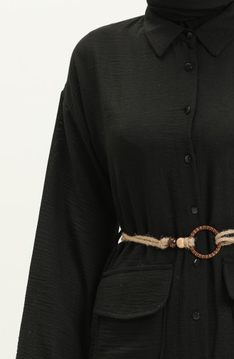 Belt Detail Two Piece Suit 70030-01 Black 70030-01