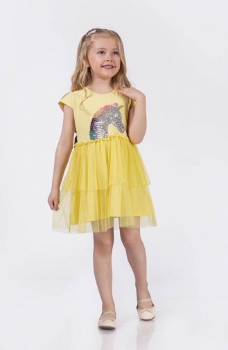 Robe Enfant Jaune 01