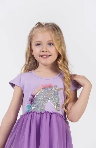 Robe Enfant Pourpre 03