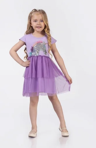 Robe Enfant Pourpre 03