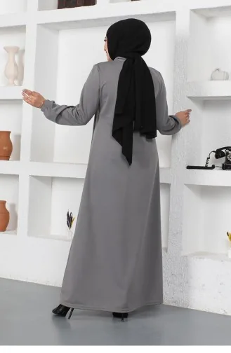 Gray Abaya 2049MG.GRI
