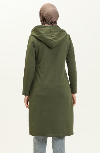 Lace-Up Sweatshirt 3030-05 Khaki 3030-05