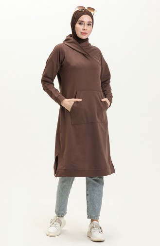 Kangaroo Pocket Sport Tunic 3032-03 Brown 3032-03