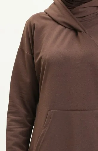 تونيك رياضي بجيب 3032-03 بني 3032-03