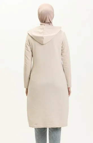 Sweatshirt mit Schnürung 3030-14 Knochenfarbe 3030-14