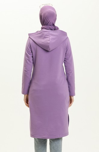 Lace Up Sweatshirt 3030-17 Mauve 3030-17