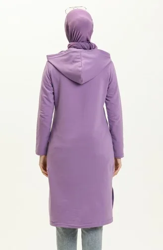 Sweatshirt mit Schnürung 3030-17 Flieder 3030-17