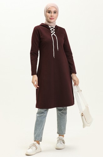 Lace-Up Sweatshirt 3030-04 Purple 3030-04