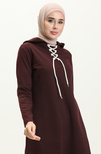 Lace-Up Sweatshirt 3030-04 Purple 3030-04