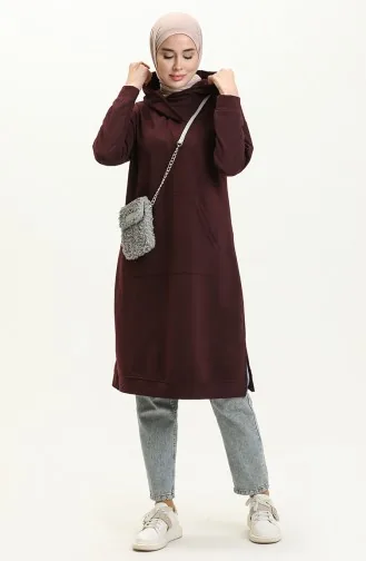 Kangaroo Pocket Sports Tunic 3032-04 Plum 3032-04