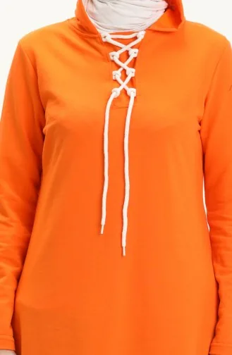 Sweatshirt mit Schnürung 3030-16 Orange 3030-16