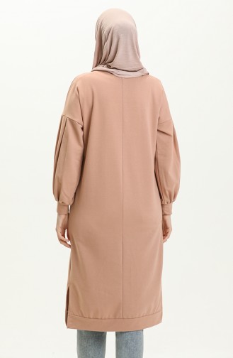Balloon Sleeve Long Tunic 3031-09 Powder 3031-09