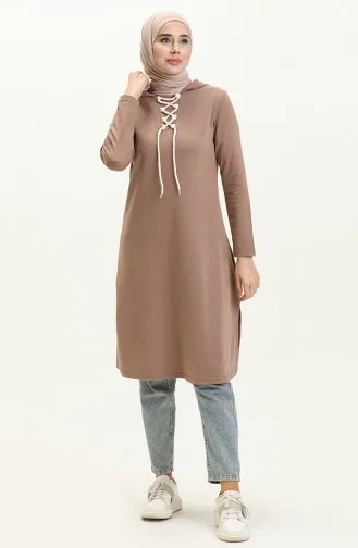 Sweatshirt mit Schnürung 3030-10 Kaffee mit Milch 3030-10