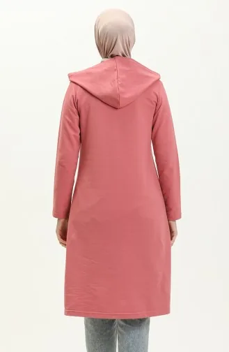 Sweatshirt mit Schnürung 3030-09 Rose 3030-09