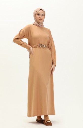 Kleid mit Gürtel 70004-05 Biskuit 70004-05