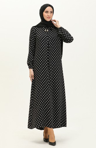 Black İslamitische Jurk 4570-03