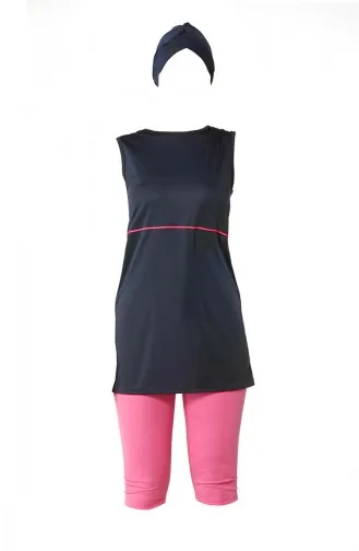 Half-Coverage Pool Burkini 0120-01 Smoked Pink 0120-01