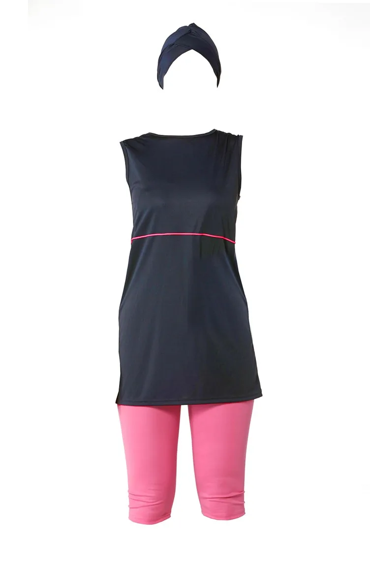 Half-Coverage Pool Burkini 0120-01 Smoked Pink 0120-01