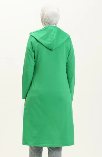 Sweat-shirt à Lacets 3030-08 Vert 3030-08