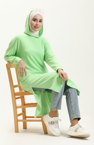 Hooded Sports Tunic 3007-26 Light Green 3007-26