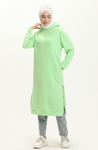 Hooded Sports Tunic 3007-26 Light Green 3007-26