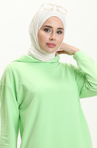 Hooded Sports Tunic 3007-26 Light Green 3007-26