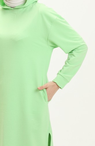 Hooded Sports Tunic 3007-26 Light Green 3007-26