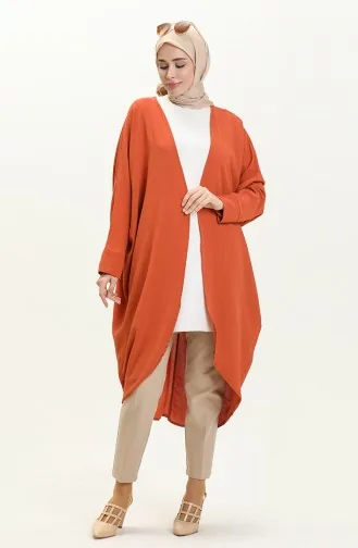 Bat Sleeve Poncho 2571-01 Brick Red 2571-01