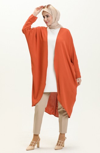 Bat Sleeve Poncho 2571-01 Brick Red 2571-01