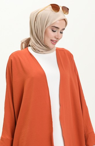 Bat Sleeve Poncho 2571-01 Brick Red 2571-01