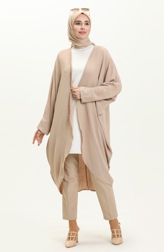 Bat Sleeve Poncho 2571-03 Mink 2571-03