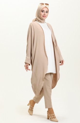 Bat Sleeve Poncho 2571-03 Mink 2571-03