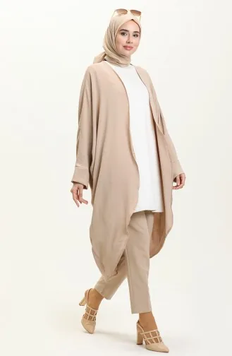 Bat Sleeve Poncho 2571-03 Mink 2571-03