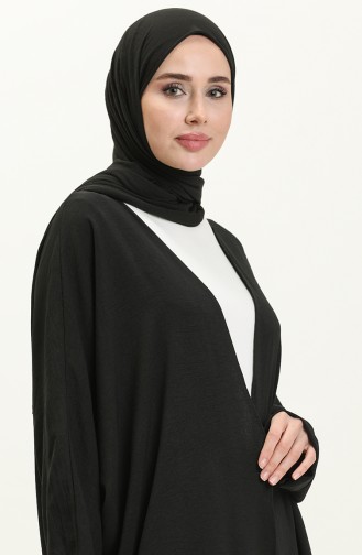 Bat Sleeve Poncho 2571-05 Black 2571-05