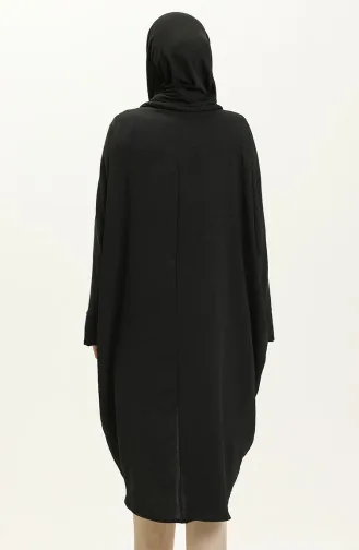 Bat Sleeve Poncho 2571-05 Black 2571-05