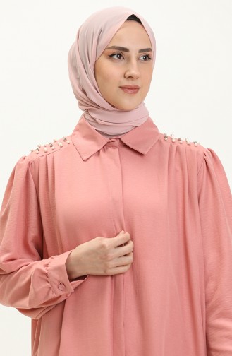 Aerobin Stoff Perlenkleid 1010-07 Rose 1010-07