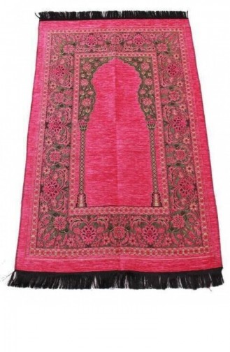 Lüks Mihraplı Kalın Şönil Seccade 0230 Pembe Renk