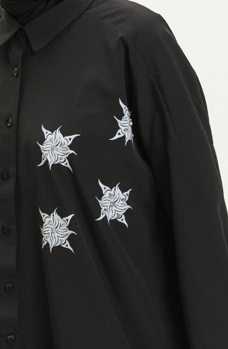 Perlenhemd 0066-01 Schwarz 0066-01