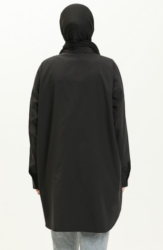 Perlenhemd 0066-01 Schwarz 0066-01