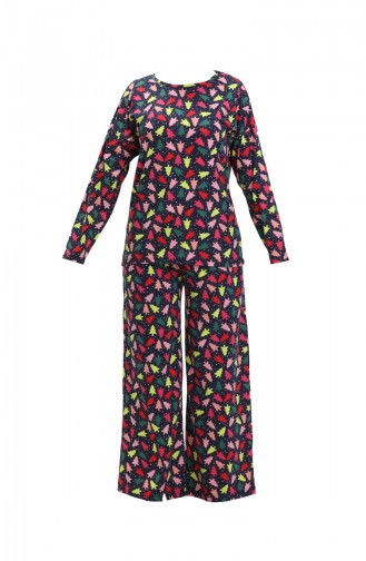 Navy Blue Pajamas 3423.Lacivert