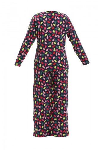 Navy Blue Pajamas 3423.Lacivert