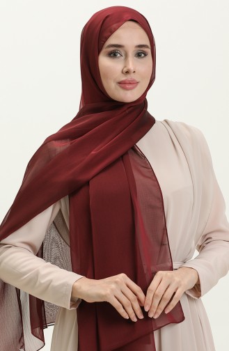 Aymina Chiffon-Schal  7586-01 Burgunderrot 7586-01