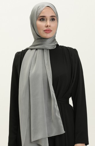 Aymina Shiny Chiffon Shawl 7586-02 Gray 7586-02